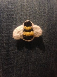 Hand stitched Bumblebee.